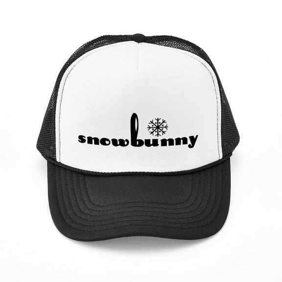 CafePress - Snowbunny - Adjustable Unisex Printed Trucker Hat with Mesh Back