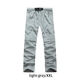 thumbnail image 4 of Guardurnaity Pantalones de verano 2 en 1 para hombre, pantalones desmontables, pantalones cortos de alpinismo Prendas para la parte inferior del cuerpo gris claro XXL, 4 of 6