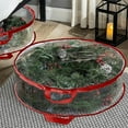 thumbnail image 5 of Homirary Christmas Wreath Storage Bag for Artificial Wreaths with Durable Handles & Dual Smooth Zipper Durable Storage Container 1 Piece, 30", 5 of 7