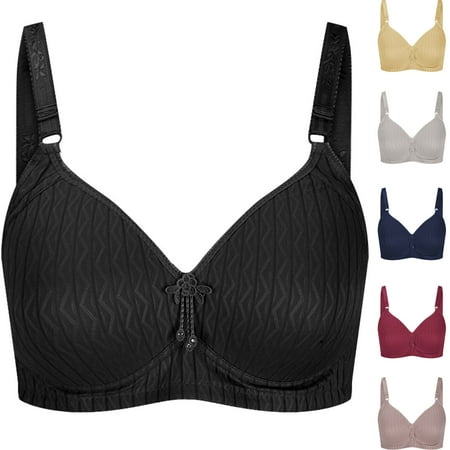 Fesfesfes Bras for Women Wireless Ladies Solid Color Bras Comfortable Breathable Bra Underwear Bras Daily Bras for Women