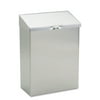 HOSPECO ND-1E 8 in. x 4 in. x 11 in. Wall Mount Sanitary Napkin Receptacle - Stainless Steel