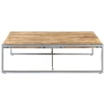 thumbnail image 2 of vidaXL Coffee Table 140x140x40 cm Rough Mango Wood, 2 of 4