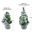 thumbnail image 7 of Mini Christmas Tree with Decoration Balls 7.87" Tabletop Artificial Small Christmas Tree Ornaments for Christmas Table Top Desk Decor Home Indoor Decoration, 7 of 7