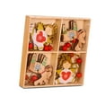 thumbnail image 3 of Cateissary Navidad * Árbol de Fiesta en casa DIY Artesanía Festival Decoración hueca Rodajas Arte Muñeca Colgantes Etiquetas Chips Kits de decoración para fiestas No.01, 3 of 6