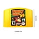 thumbnail image 3 of Tarjeta De Cartucho De Juegos Versión de EE. UU. Tarjeta de versión de serie para N64 (carcasa amarilla DONKEY KONG 64), 3 of 7