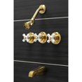 thumbnail image 4 of Kingston Brass  Victorian Three-Handle Tub and Shower Faucet Oil Rubbed Bronze Oil Rubbed, 4 of 5