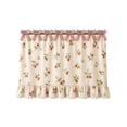 thumbnail image 2 of Kitchen Oven Decor Dust Cover Curtain, Farmhouse Kitchen Curtains, Lace Kitchen Curtains, Strawberry Floral Kitchen Valance, 31X22 Inch 1-Pc Cottage Ruffle Dust Proof Oven Front, 2 of 7