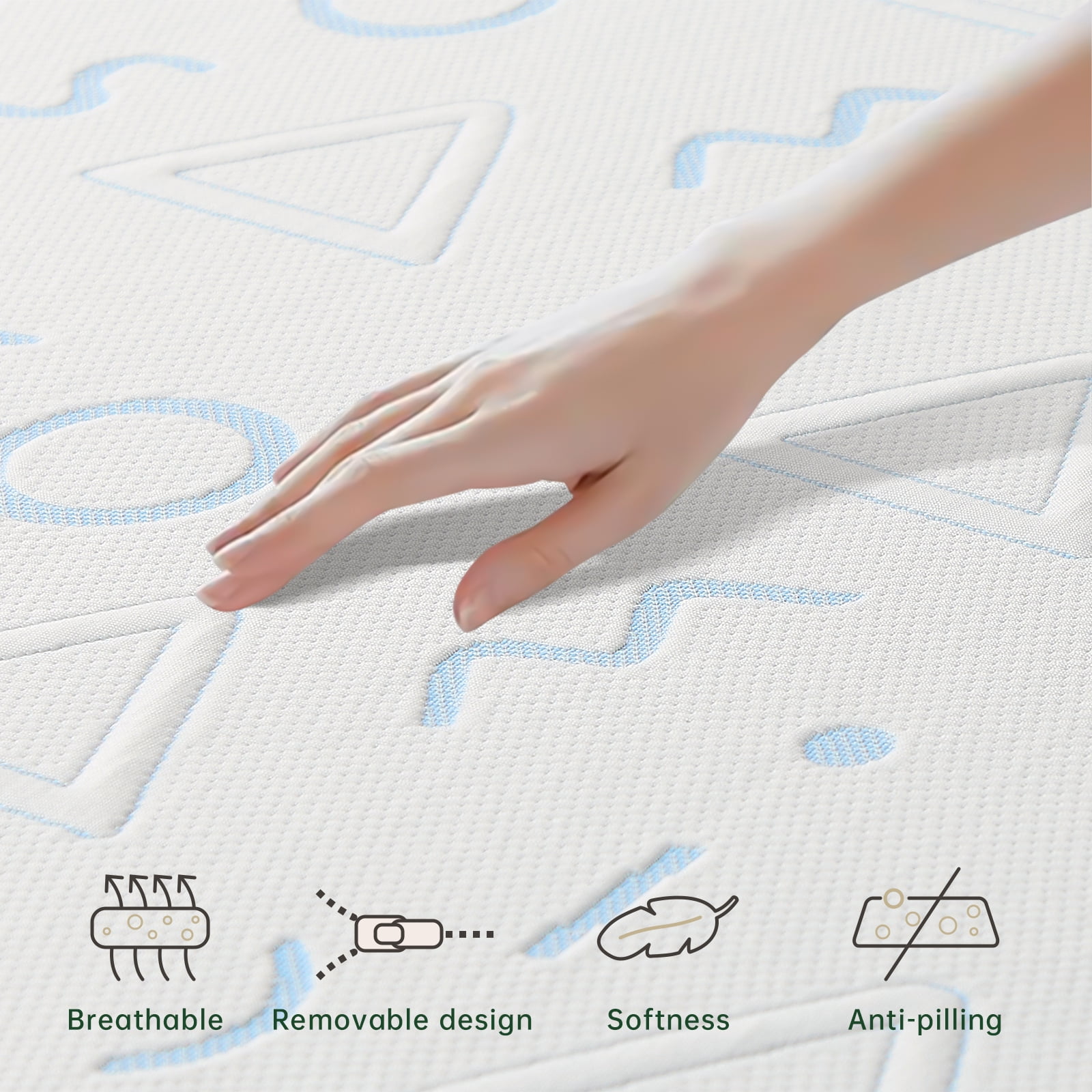 Twin Mattress for Kids, 5 Inch Twin Bed Mattresses in a Box, Gel Memory Foam Mattresses for Cooling Night Sleep, Pressure Relief, CertiPUR-US Certified