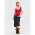 thumbnail image 4 of Women'S Lace Tank Top Deep Plunge V Neck Tops Going Out Crop Shirt Summer Camisole Red S, 4 of 8