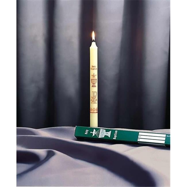 Emkay Candles 34108 Candle Baptismal Candle 9 x 0.75