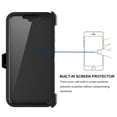thumbnail image 5 of Ebizware for Samsung Galaxy S23 FE 5G Phone Case, Case with [Built-in Screen Protector] Holster Belt Clip Military Grade Heavy Duty Shockproof Kickstand Cover for Galaxy S23 FE 5G - Black, 5 of 9