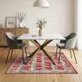 thumbnail image 3 of ODIKA 5'x7' Ultra-Soft Area Rug, Bathroom Structured Abstract Arches Vintage Ornamental Top Stairs None Washable, Bare feet friendly, Silk-Touch for Bedroom Home office, 3 of 7