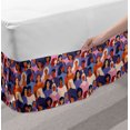 thumbnail image 2 of Feminist Bed Skirt, Female of Diverse Ethnics or Backgrounds Assembled Together Empowerment, Elastic Bedskirt Dust Ruffle Wrap Around for Bedding Decor, 4 Sizes, Multicolor, by Ambesonne, 2 of 2