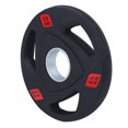 thumbnail image 3 of Environmental Protection Non-Slip Three Holes Hand Barbell Slice, Black Weight Lifting Piece, Fitness Equipment Gym For Exercise Home Sport Training 2.5KG, 3 of 8