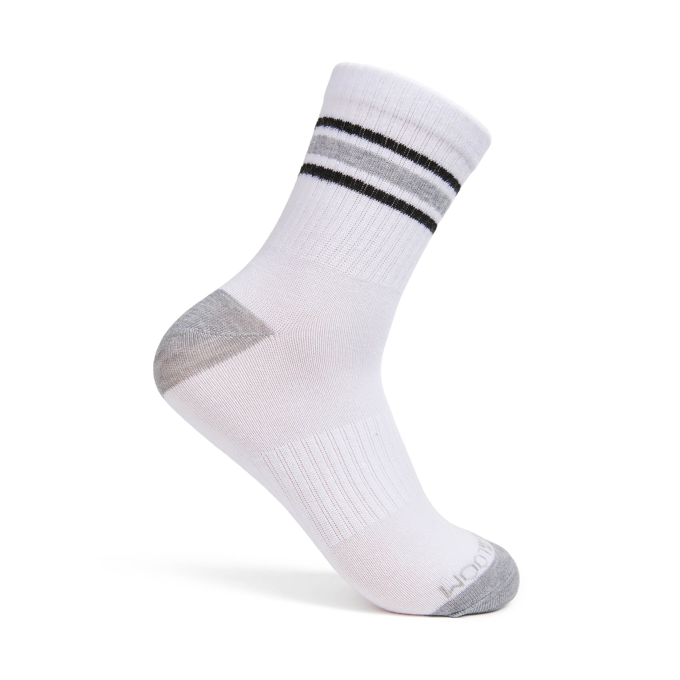 Fruit of the Loom Womens Value Mid Crew Socks, 3-Pack, Sock Sizes 4-10
