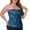Blue Leaf, variant on Ocean Blues Women's Plus Size Bandeau Tankini Top Only Strapless Ruched Swimsuits Top Molded Cups Tankini Bathing Suits for Women