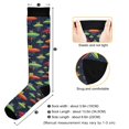 thumbnail image 3 of FORMRS Womens Knee High Socks Casual Long Thick Travel Daily Wear, 2 Pairs, Colorful Space Cat, 3 of 6