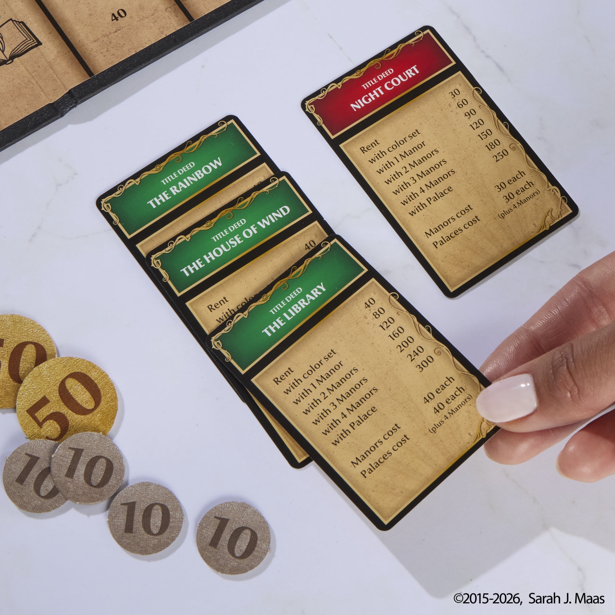 Monopoly: A Court of Thorns and Roses Edition Board Game, Ages 17 and up