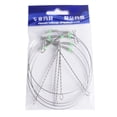 thumbnail image 1 of ZheElen Fishing Rigs Wire Leader Stainless Steel Rope Line Swivel String Hooks silver 100cm 1Set, 1 of 6