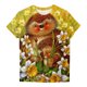 thumbnail image 4 of Camiseta de manga corta con cuello redondo y estampado informal de verano para mujer Pompotops hfajkhk135012, 4 of 5