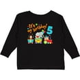 thumbnail image 3 of Inktastic Its My Birthday Circus Train 5th Birthday Boys or Girls Long Sleeve Toddler T-Shirt, 3 of 5