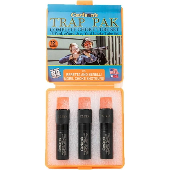 Carlson's Trap Pak Choke Tube Beretta Benelli Mobil 3PK 12GA Mod-Full-EF
