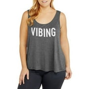 Women's Plus Essential "Vibing" Graphic Tank