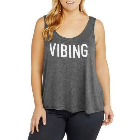 Women's Plus Essential "Vibing" Graphic Tank