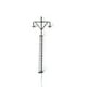 thumbnail image 2 of Ounissouiy Modelo de luz ferroviaria, modos de luz blanca cálida, miniposte LED en miniatura para patio, lámparas de parque de cabezales, decoraciones Artesanía Negro (luz cálida) Ounissouiy HA064534-05, 2 of 6