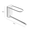 thumbnail image 4 of Perchero de almacenamiento de acero inoxidable organizador de ropa soporte de Ehuebsd gancho de baño creativo sin clavos sin costuras, 4 of 4