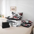 thumbnail image 6 of jejeloiu Gamer 7-Piece Bedding Comforter Set,Modern Video Game King Bedding Sets,White Gray Red Bed Sheets For Boys Kids,Super Cozy Room Decor Reversible, 6 of 8