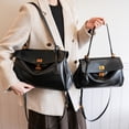 thumbnail image 2 of Bolsos de mano de cuero suave, ligeros y de lujo para mujer, de gran capacidad, estilo retro, para ir al trabajo, tipo bandolera, 2025, 2 of 5