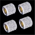 thumbnail image 5 of Ventas promocionales Almohada para la cabeza del coche, collar de almohada, decoración de diamantes de cristal para coche, SUV, camión, decoración interior, paquete de 4, blanco, 5 of 5
