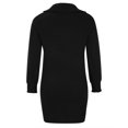 thumbnail image 5 of Women's Casual V Neck Knit Mini Sweater Dresses Long Sleeve Loose Ribbed Hem Pullover Fall Winter Sweaters, 5 of 7