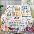 thumbnail image 2 of Happy Birthday Gifts For Women Blanket 50*60 - Birthday Queen - Best Birthday Decorations For Friends/Mom/Wife/Sister - Gifts For Women Birthday Unique, Happy Birthday Gift Ideas Throw Blankets, 2 of 7