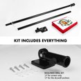 thumbnail image 2 of G128 Combo Pack: 6 Feet Tangle Free Spinning Flagpole (Black) Peru Peruvian Flag 3x5 ft Printed 150D Brass Grommets (Flag Included) Aluminum Flag Pole, 2 of 9