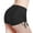 Black, variant on Women's High Waisted Swim Shorts - Tummy Control Adjustable Board Shorts with Side Tie, Plus Size Bathing Suit Bottoms, Quick-Dry Swimwear for Women, Boyshorts & Tankini Bikini Bottom