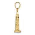 thumbnail image 2 of Auriga 14k Yellow Gold 3D Washington Monument Charm for Women, 2 of 6