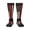 2 Black-1, variant on Women's Knee High Socks Thin Red Fireman Line Flag Outdoor Casual Tube Socks