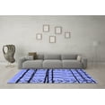 thumbnail image 3 of Ahgly Company Machine Washable Indoor Square Solid Blue Modern Area Rugs, 8' Square, 3 of 4