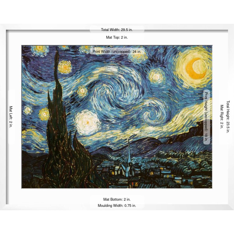 Art.com Starry Night, c.1889 Giclee Print by Vincent van