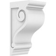 thumbnail image 1 of Ekena Millwork CORP07X09X18SCR Parchemin Standard de Qualité Architecturale en PVC - 18 x 7 x 9 Po., 1 of 1