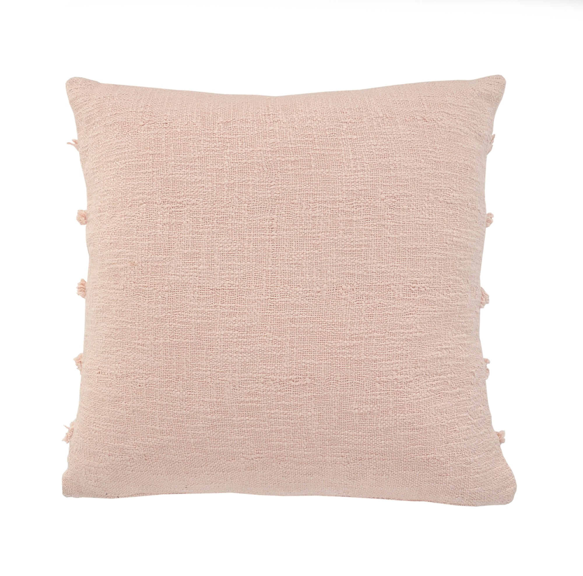 Ox Bay Sindy 20" x 20" Pink Shag Striped Cotton Adult Decorative Throw Pillow Cover