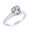 Asscher shape, variant on 0.75 to 5 Carat Platinum Lab Grown Solitaire Emerald Cut Cathedral IGI Certified Diamond Engagement Ring (H-I Color VS2-SI1) Radiant shape 0.75 Carat Size-7.0