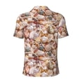 thumbnail image 4 of Rocae Colorful Seashells for Men's Short Sleeve Polo Shirt, Quick Drying Performance Moisture Wicking Sports Men's Golf Shirt X-Large, 4 of 9