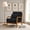 Black, variant on LLappuil Accent Chair, Mid-Century Modern Reading Single Sofa Chair for Living Room Light Gray