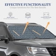 thumbnail image 2 of Lsque Small White Flowers 2 PCS Windshield Sun Shade | CarFoldable Window Covers | Car Accessories Reflect UV for Universal Cars SUV Truck | Medium, 2 of 7