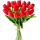 thumbnail image 1 of 20 flores de seda de tulipán sintético de 13.0 in para decoración del hogar, centro de mesa, ramo de boda Ormromra, 1 of 5