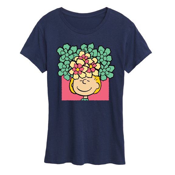 Peanuts - Sally Flowers - Women's Short Sleeve Graphic T-Shirt