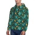 thumbnail image 3 of Fotbe Men's Hoodie with Pineapple And Cactus Pattern - Kangaroo Pocket Pullover Hooded Sweatshirt, Perfect for Daily Wear, Travel, and Home-4X-Large, 3 of 7